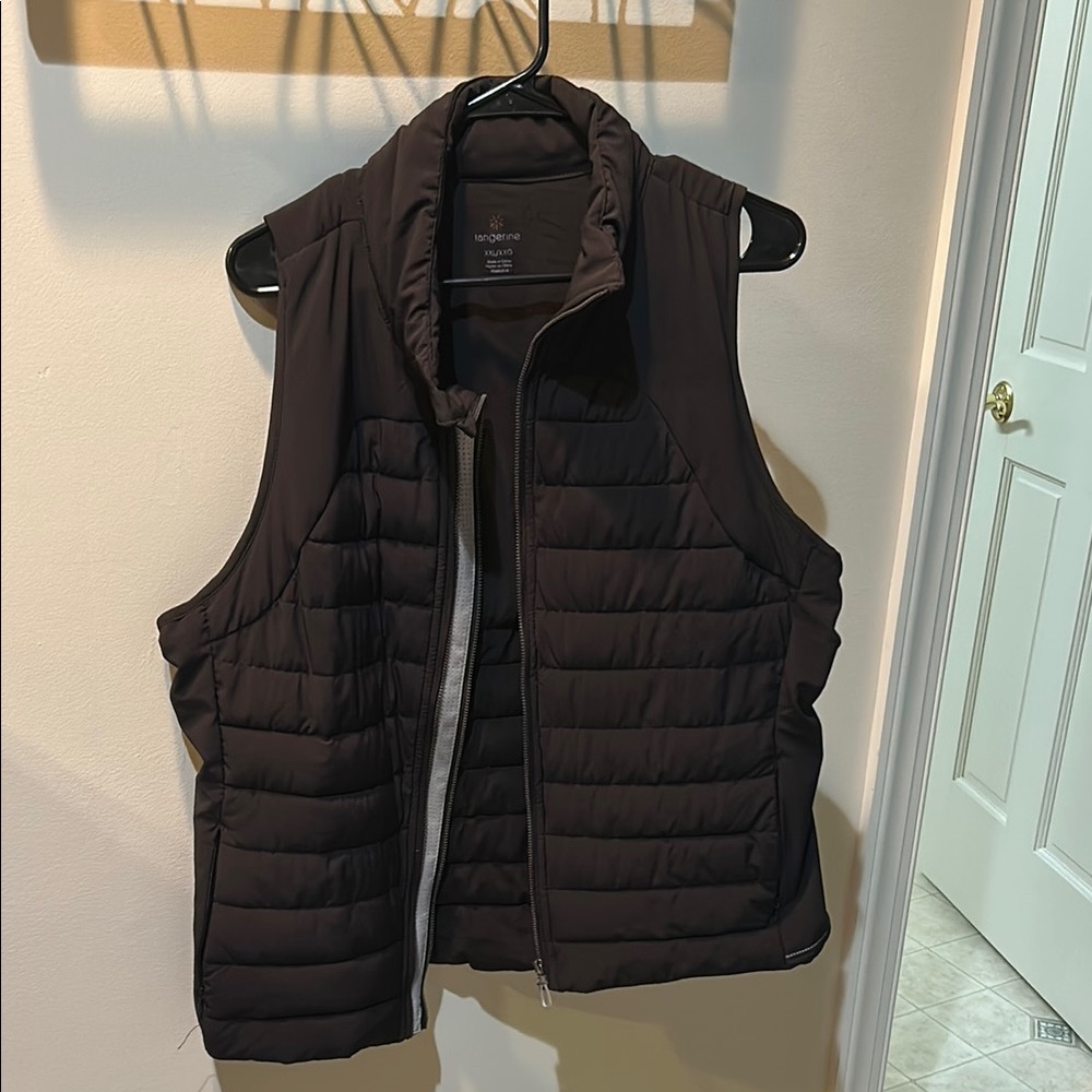 Tangerine Charcoal Puffer Vest